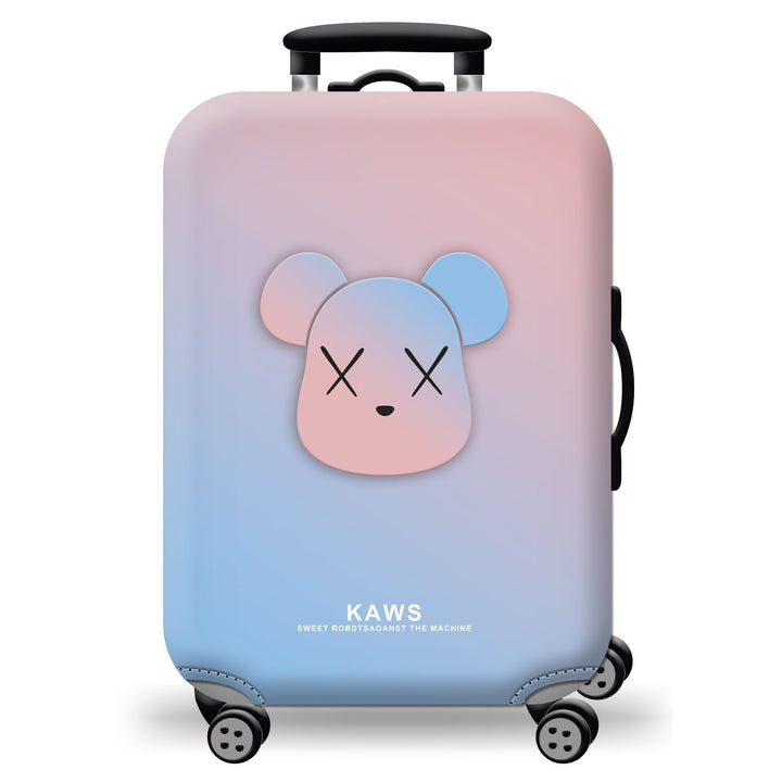 Unisex hard-shell suitcase with playful cat design Kalsten