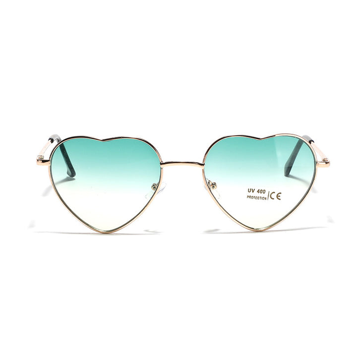 Women Heart-Shaped Sunglasses with UV Protection and Delicate Frame Kalsten