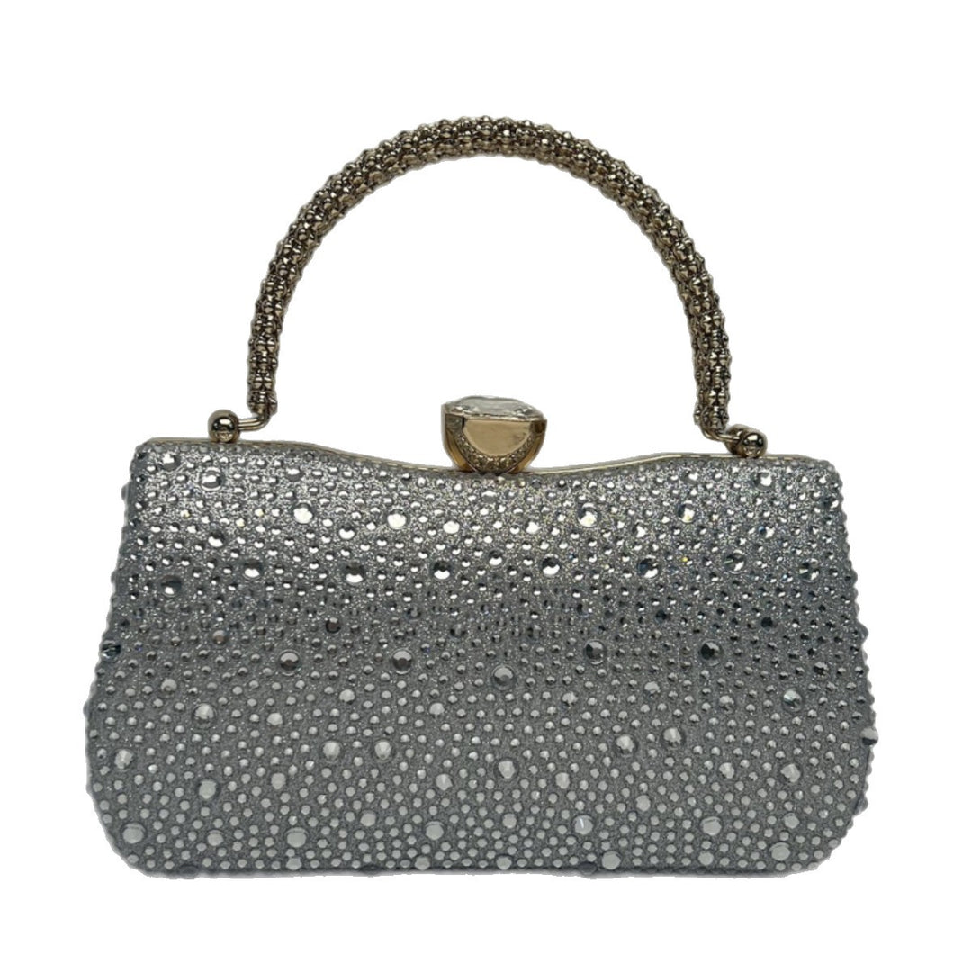 Elegant Rhinestone-Embellished Clutch