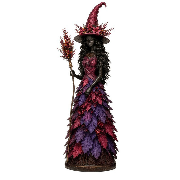 Enchanting Leafy Witch Figurine Kalsten