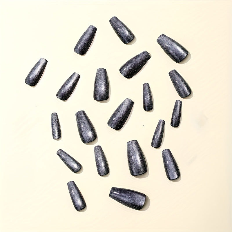 Long Coffin Shaped Press-On Nails