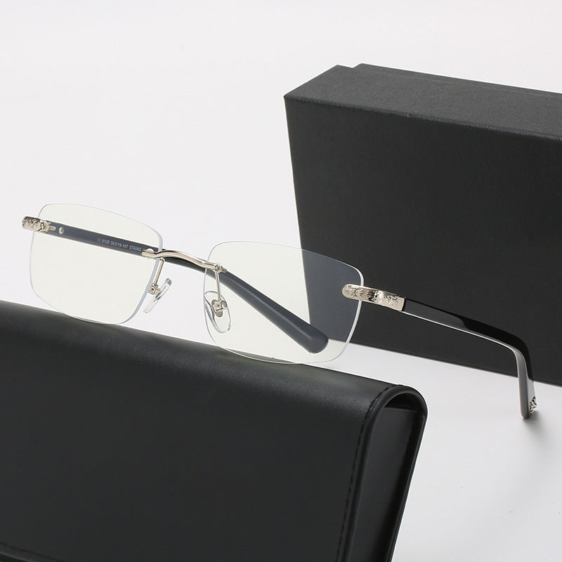 Women's fashionable half-frame glasses with comfortable nose pads and elegant design Kalsten