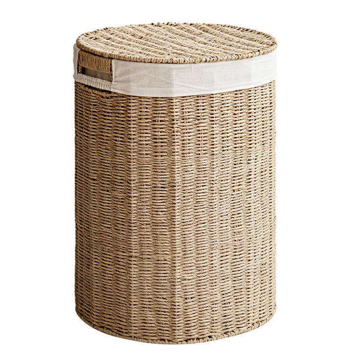 Stylish laundry basket made of natural material Kalsten