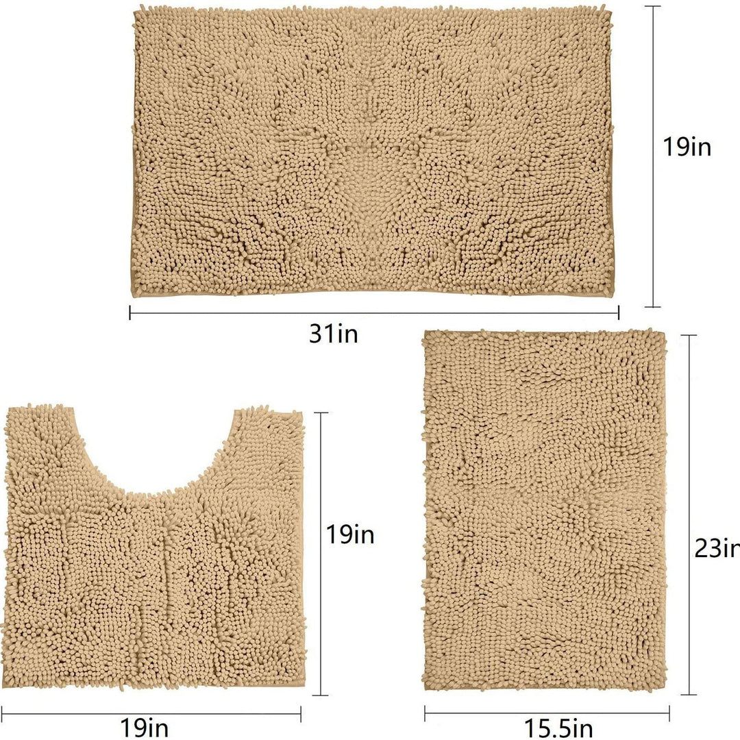 Soft Microfiber Bath Rug Set Kalsten