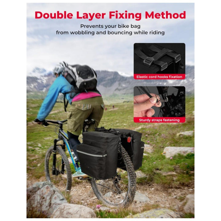 Bicycle bag with multiple attachment and insulated inner pocket Kalsten