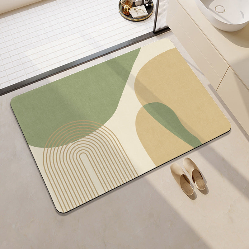 Abstract Pattern Non-Slip Bath Mat Kalsten