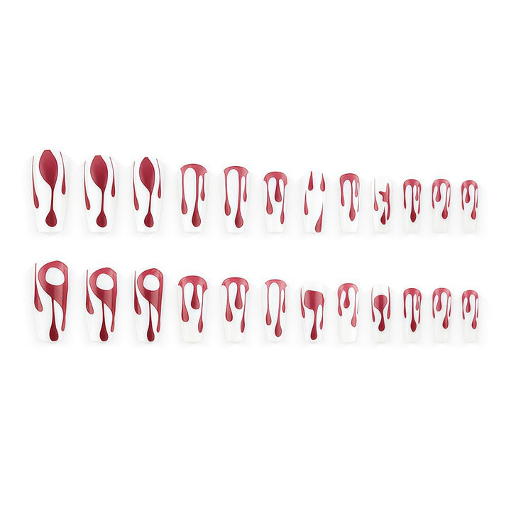 Creative drop design artificial nails Kalsten