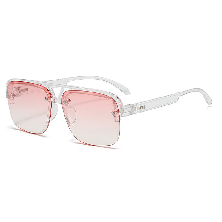 Women’s fashionable square sunglasses with transparent frame Kalsten