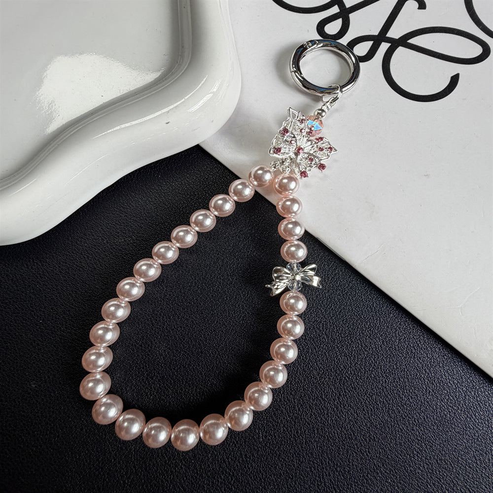 Elegant Pearl Keychain Holder Kalsten