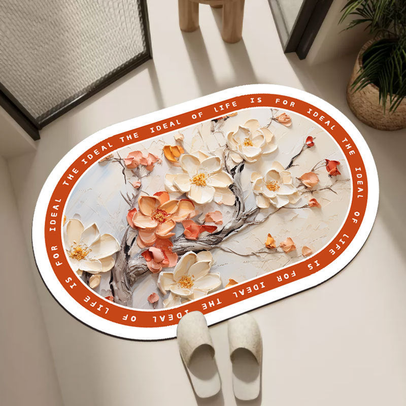 Oval Decorative Bath Mat