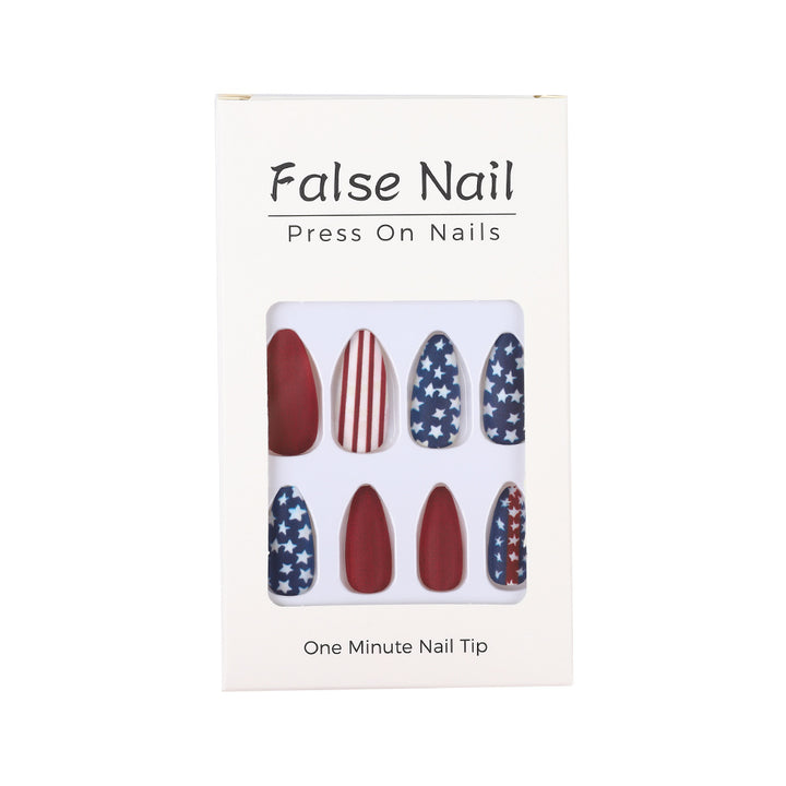 Creative nail art with patriotic designs Kalsten