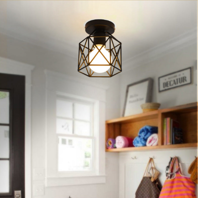 Geometric Ceiling Light Fixture