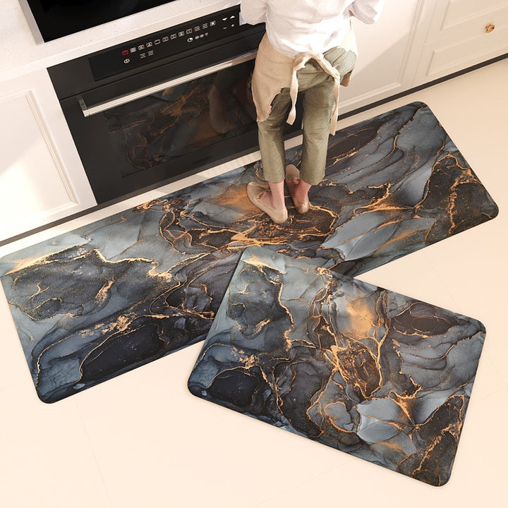 Luxurious Marble Design Kitchen Comfort Mat for Home