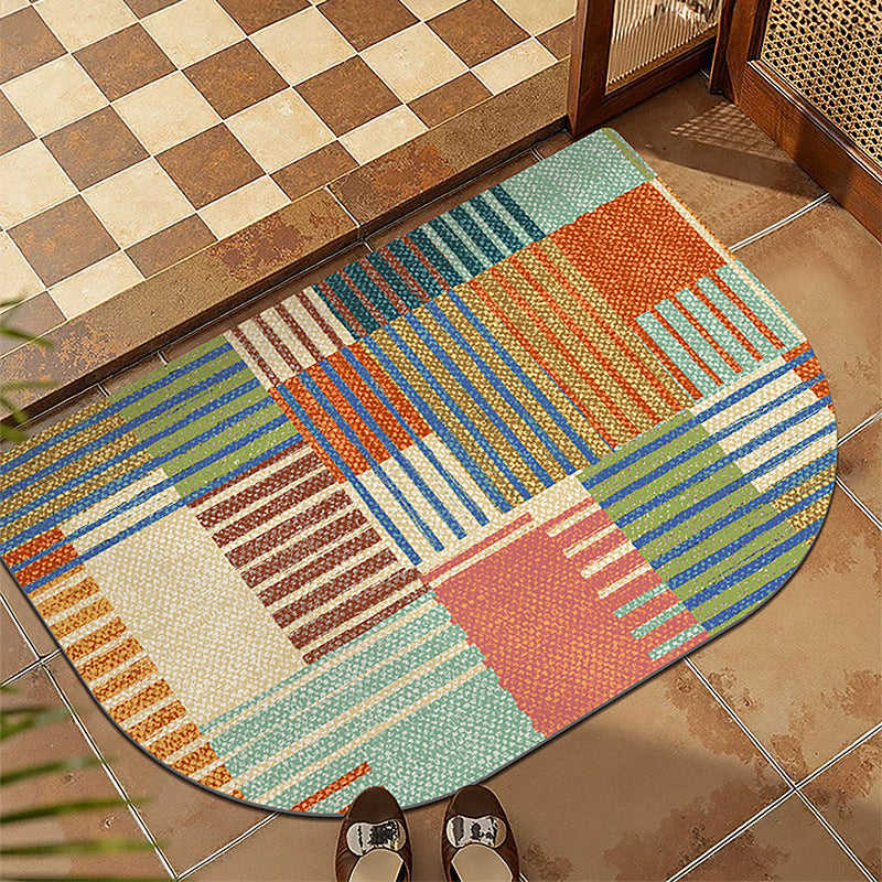 Plush Patterned Entrance Mat