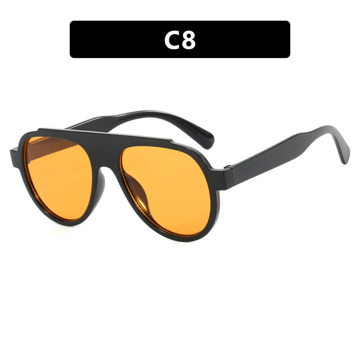 Women Vintage-Style Sunglasses with Elegant Plastic Frame in Leopard Pattern Kalsten