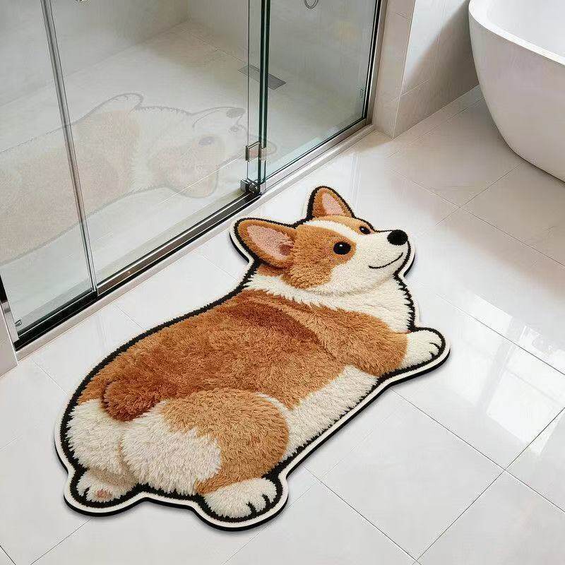 Corgi Shaped Bath Mat