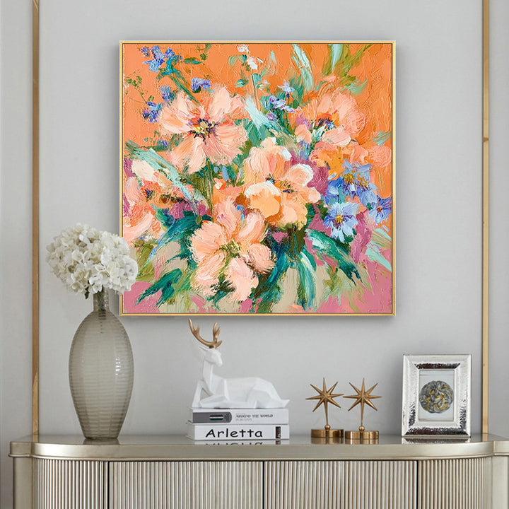 Decorative Floral Canvas Art for Walls