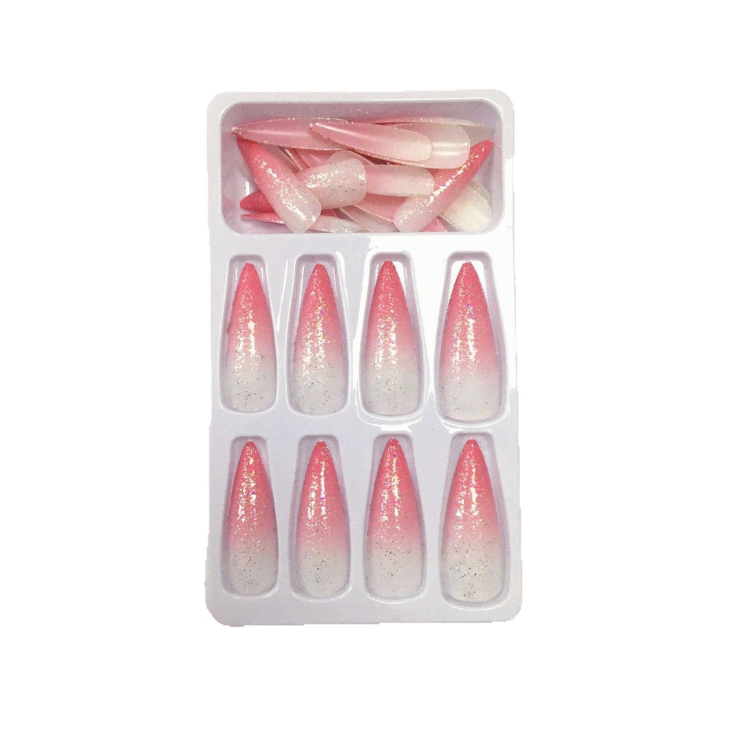Glamorous Glittering Stiletto Press-On Nail Set