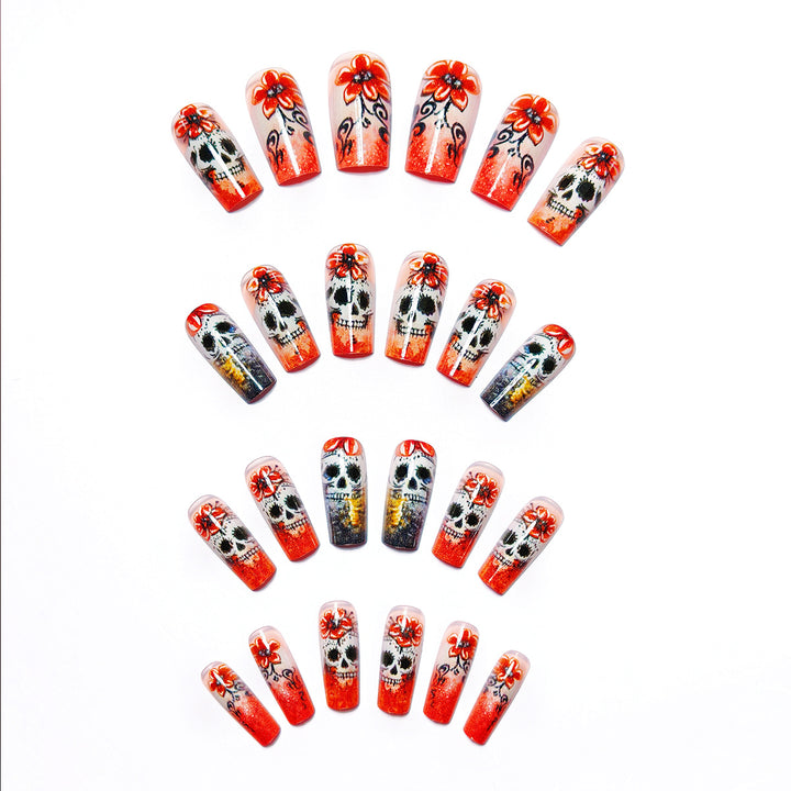 Art Nails in Creative Skull Design Kalsten