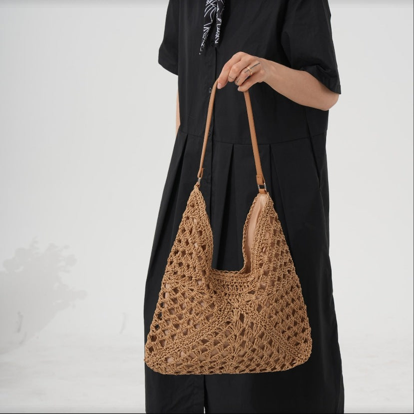 Handbag with Modern Macrame Structure Kalsten