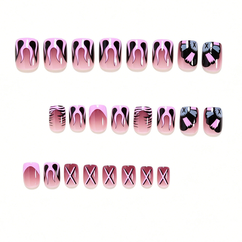 Artistic Long Nail Design Tips with Unique Patterns Kalsten