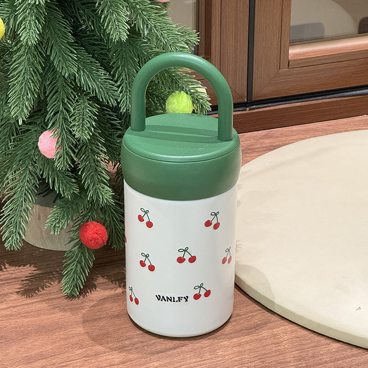 Women's Insulated Drinking Cup with Fruity Cherry Design Kalsten