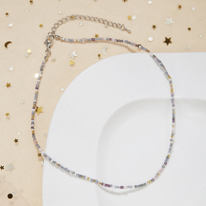 Handcrafted Beaded Choker Necklace Kalsten