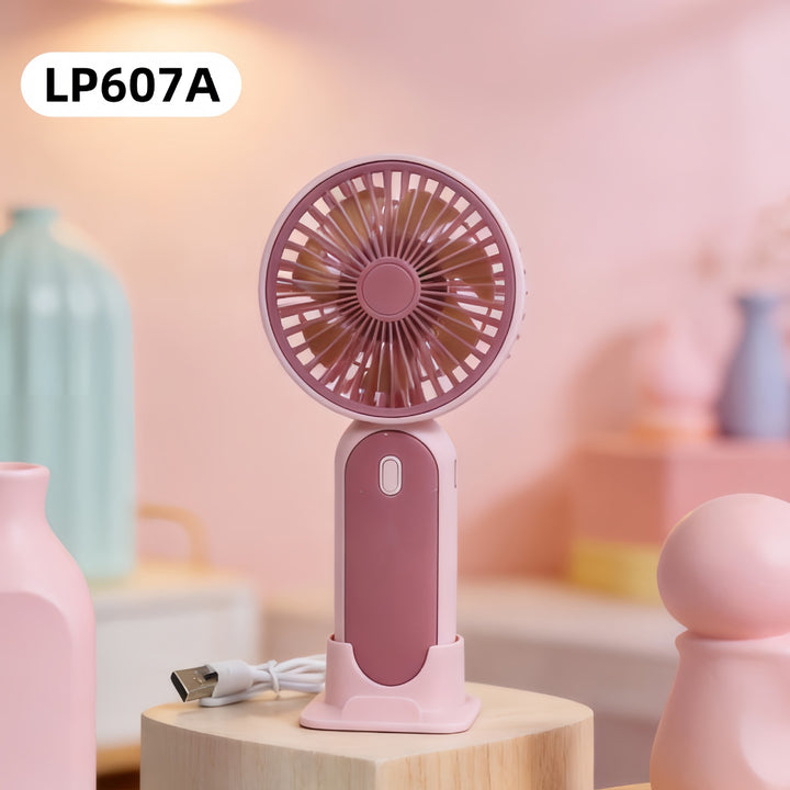 Women Portable USB Hand Fan with Flexible Stand Kalsten