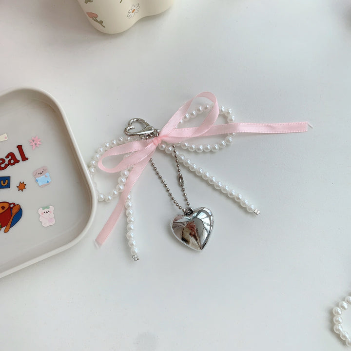 Chic Pearl Heart Keychain Kalsten