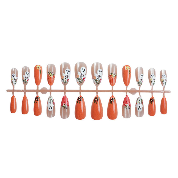 Spooky Pumpkin and Ghost Nail Art Set