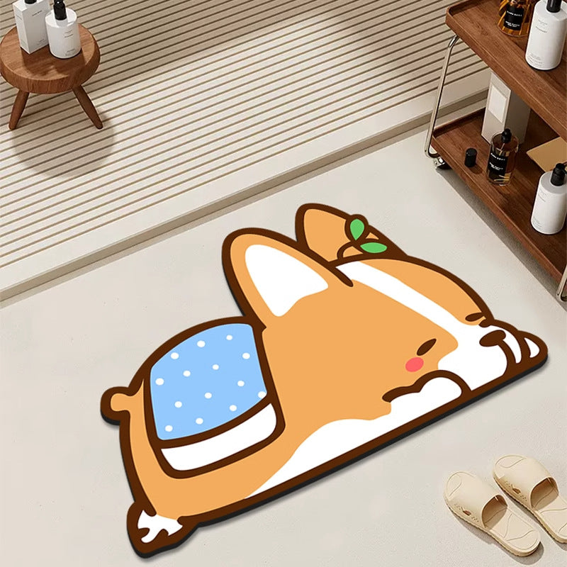 Playful Cat-Themed Area Mat