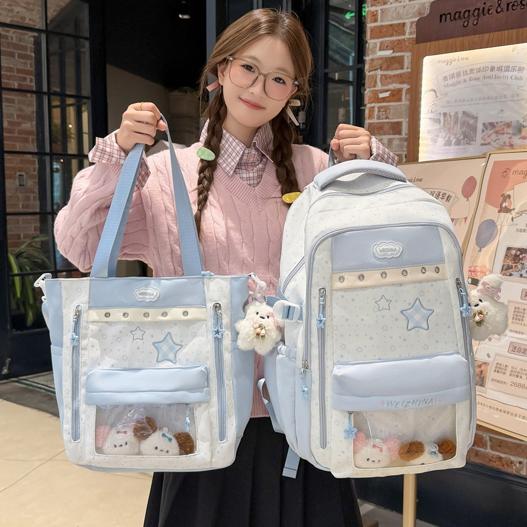 Transparent Pocket Backpack Kalsten