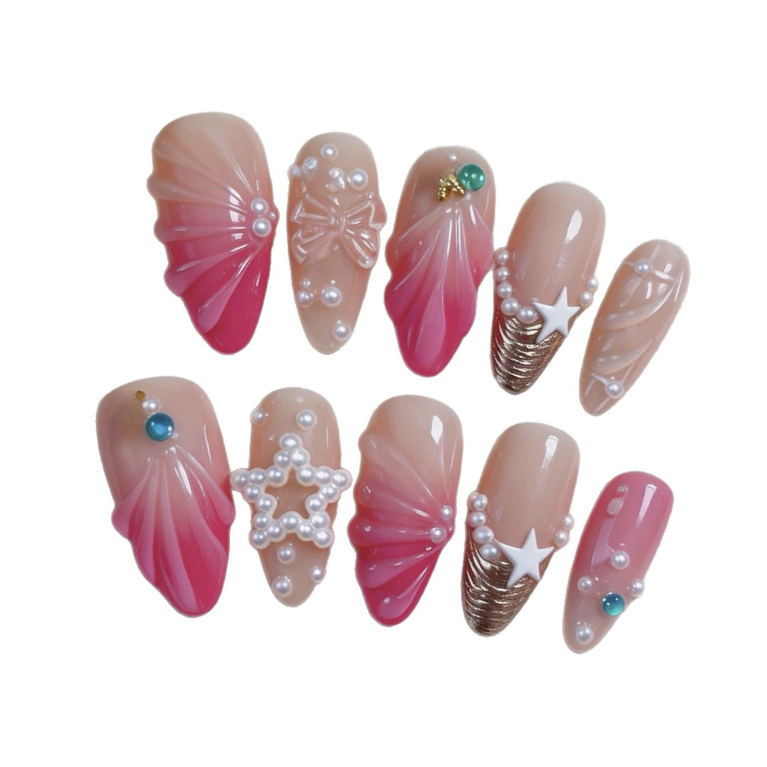 Decorative 3D Nail Art Tips Set