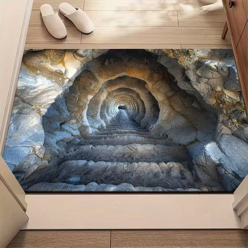 Artistic 3D Cave Scene Area Mat Kalsten