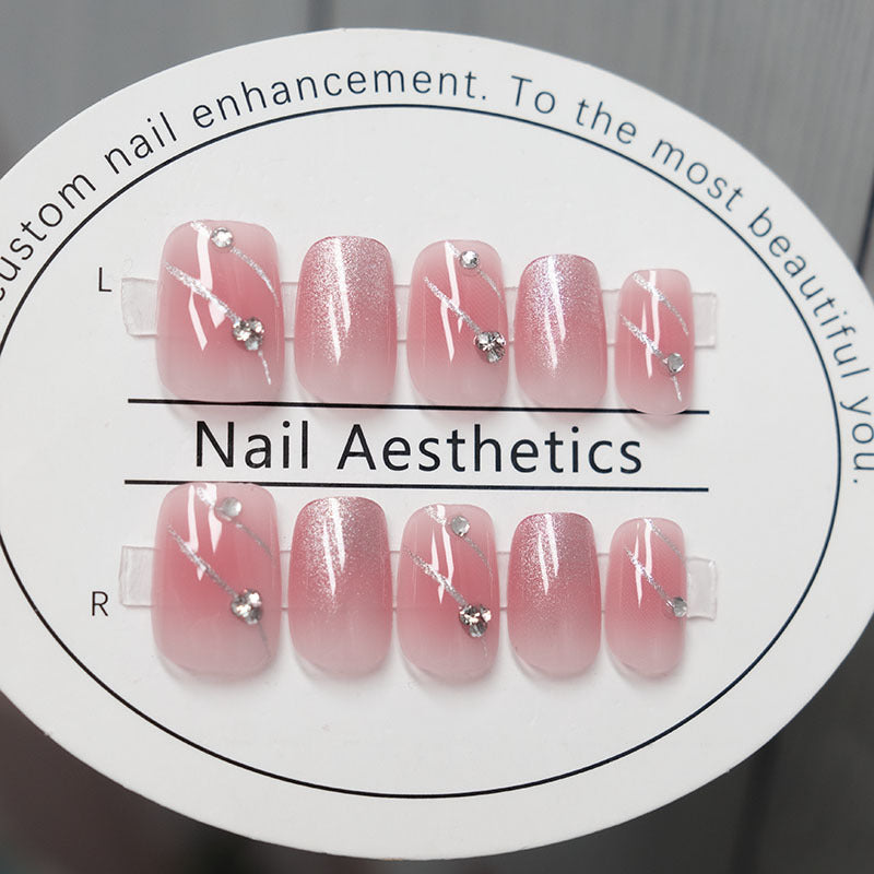 Sparkling Glitter Ombre Press-On Nails
