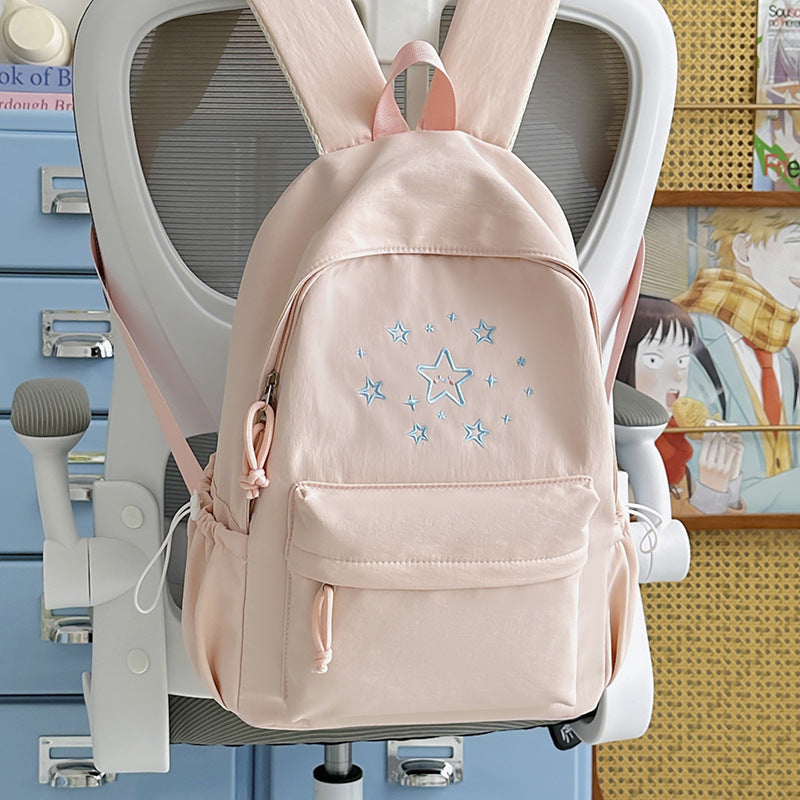 Cute Printed Star-Embellished Backpack Kalsten