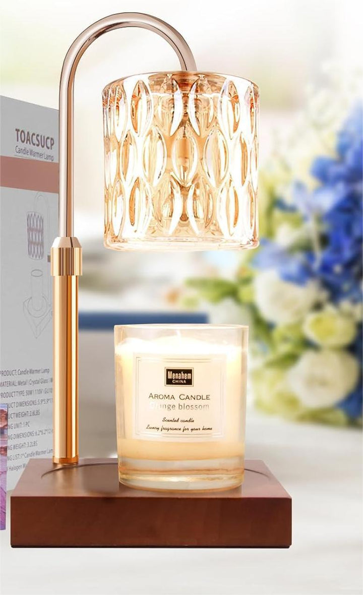 Vintage-Inspired Glass Table Lamp