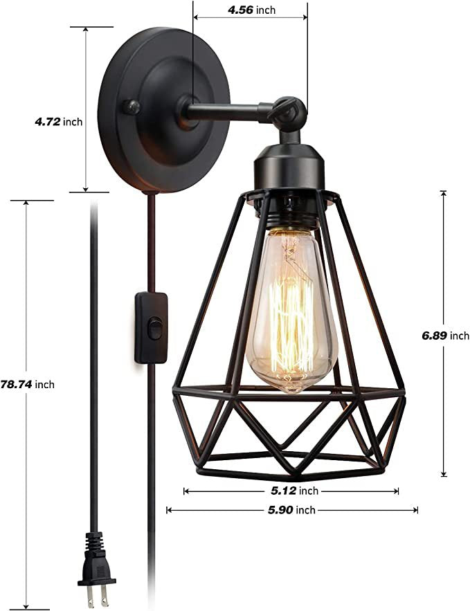 Industrial Style Wall Lamp