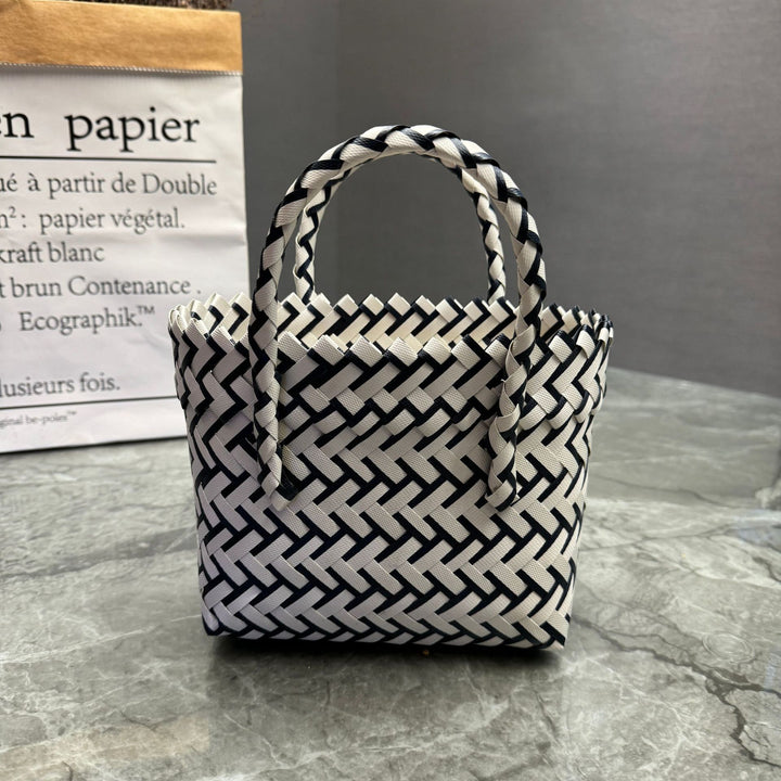 Handcrafted basket bag in stylish design Kalsten
