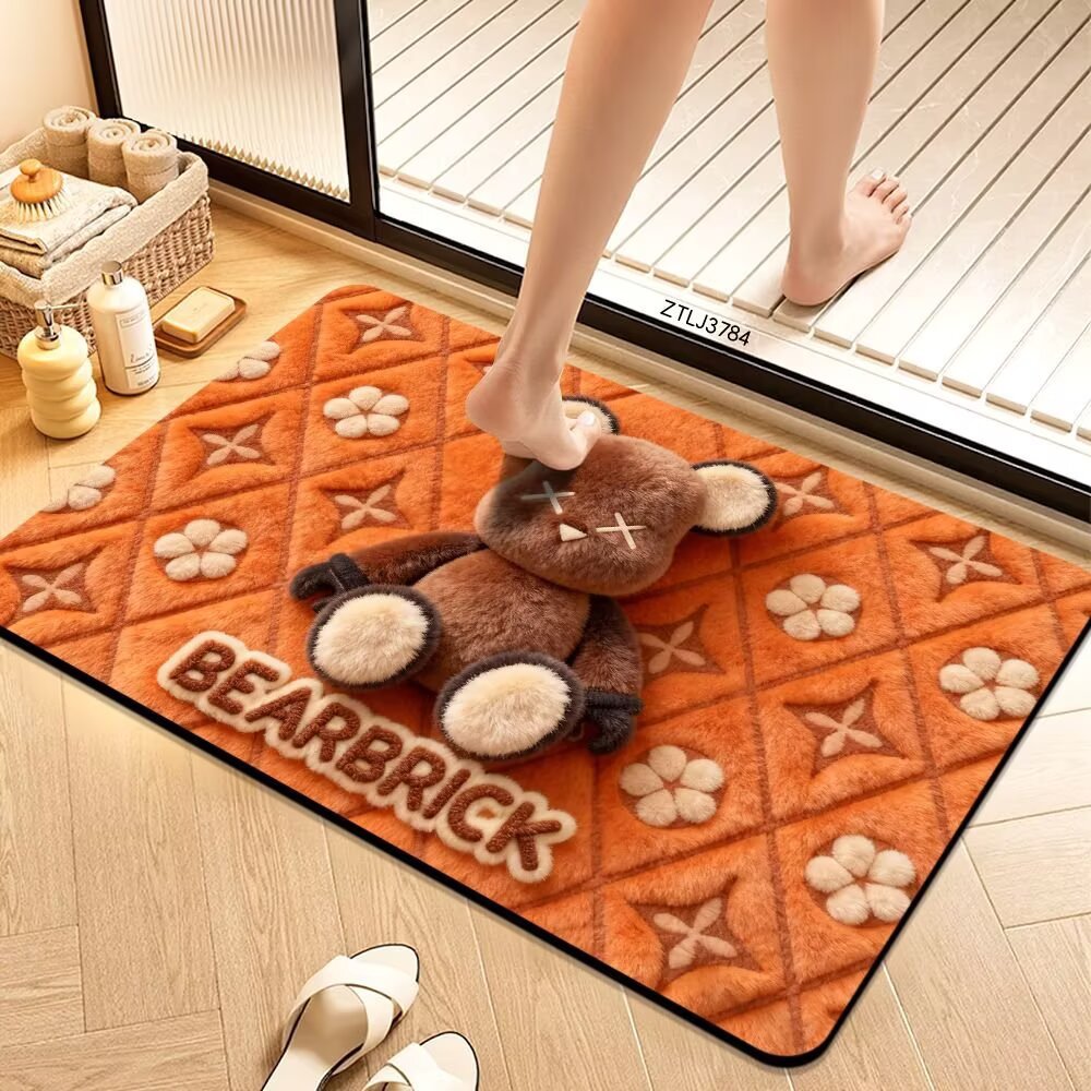 Plush Cartoon Themed Bath Mat Kalsten