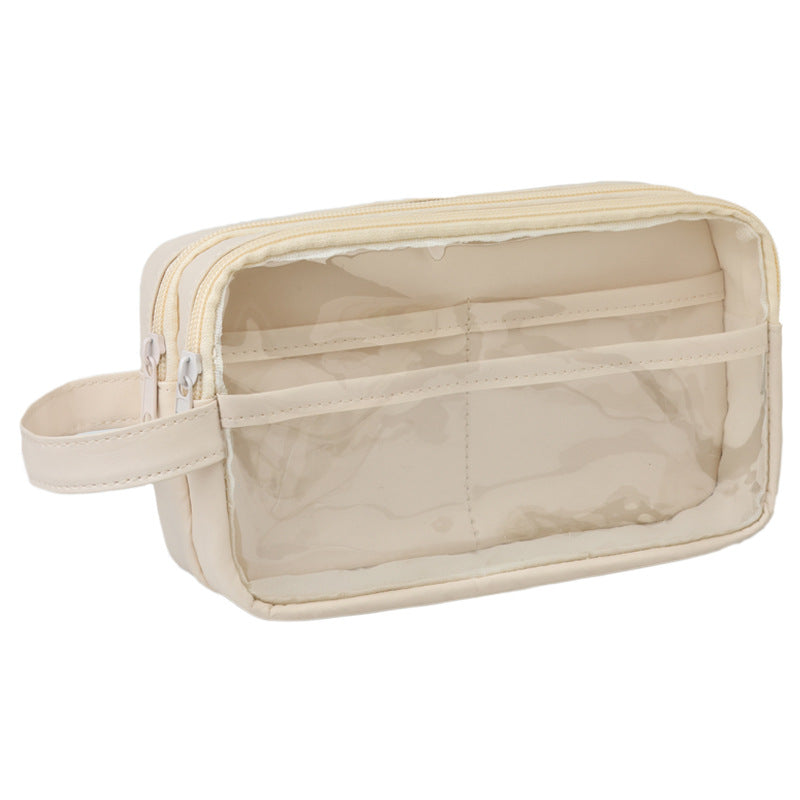 Multifunctional Cosmetic Organizer With Transparent Viewing Window And Practical Compartments Kalsten