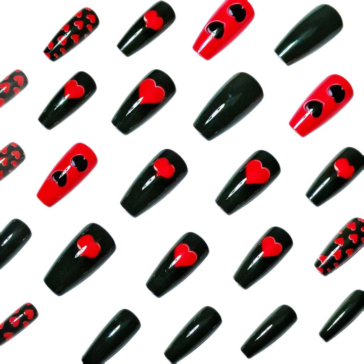Artistic Heart-Designed Nail Art Kalsten