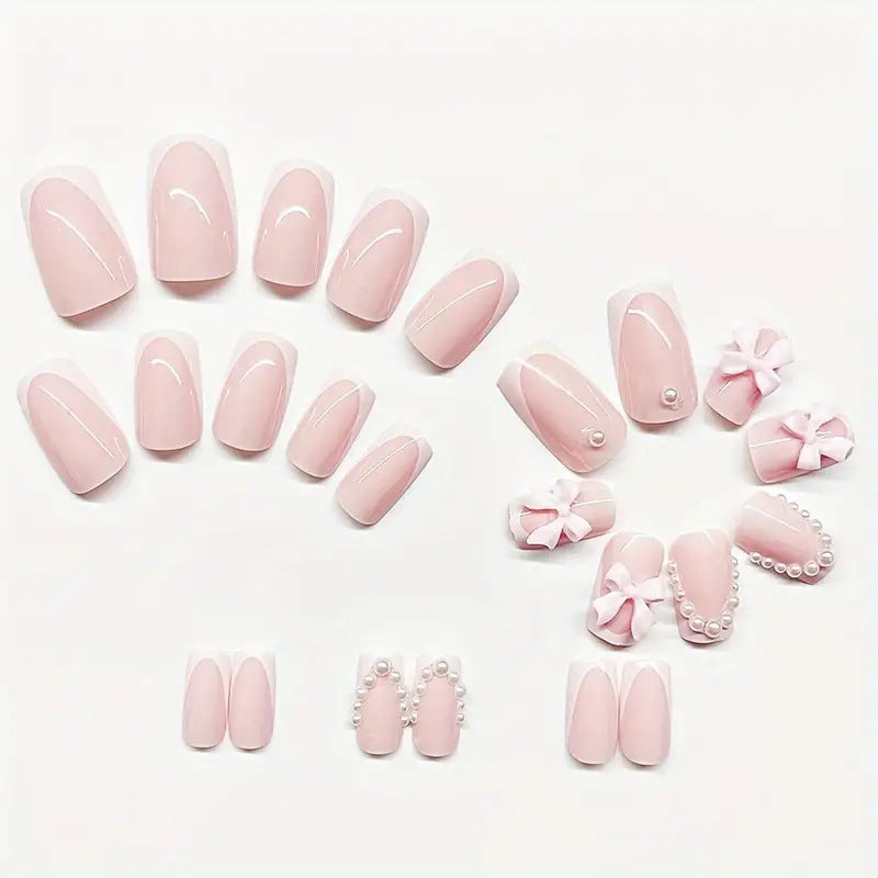 Floral Embellished Acrylic Nail Art Set Kalsten