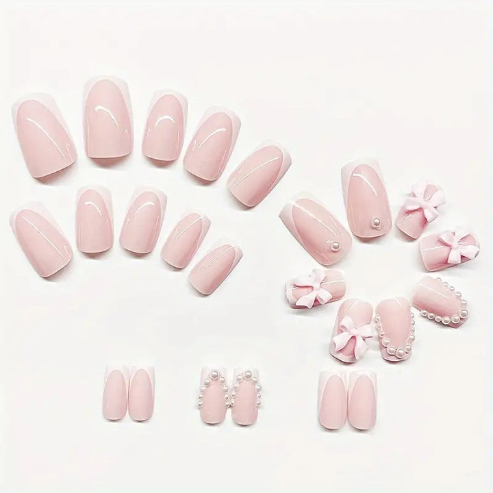 Floral Embellished Acrylic Nail Art Set Kalsten