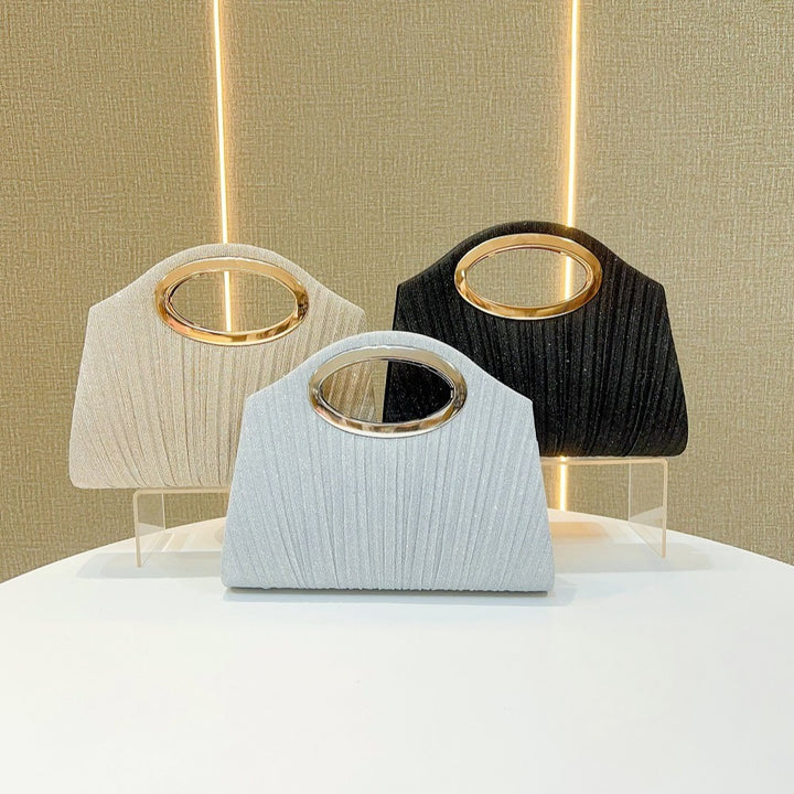 Pleated Evening Handbag