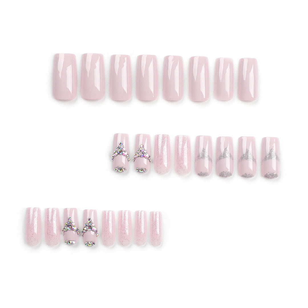 Artful Nail Art with Rhinestone Embellishments Kalsten