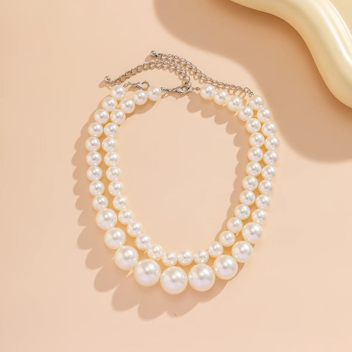 Elegant pearl necklace with double strand Kalsten