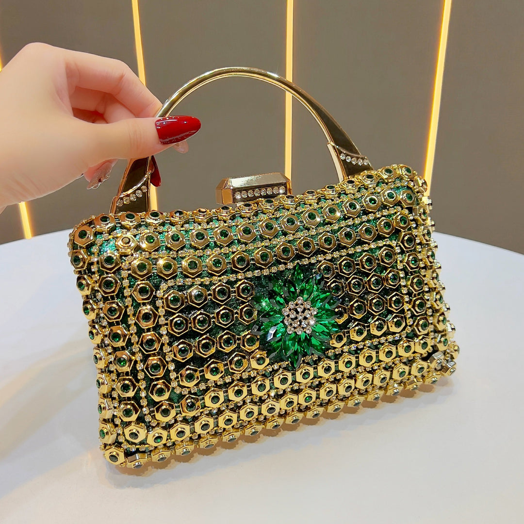 Gem-Accented Evening Handbag