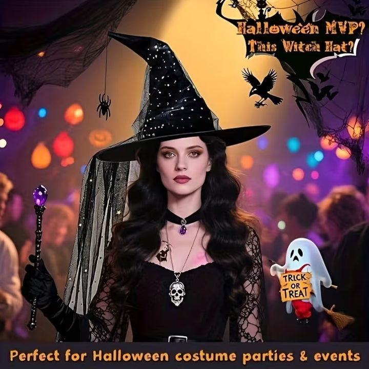 Charming Elegant Witch Hat