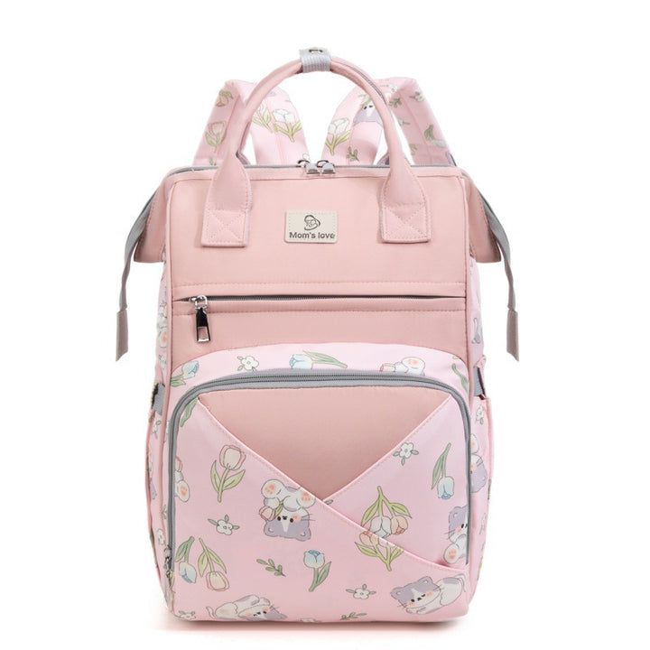 Playful Floral Print Diaper Backpack Kalsten